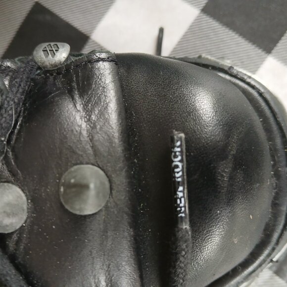 New Rock Black Leather Spiked Ankle Boots-110-S Euro size 40 US / 9.5 Womens US - Picture 14 of 14